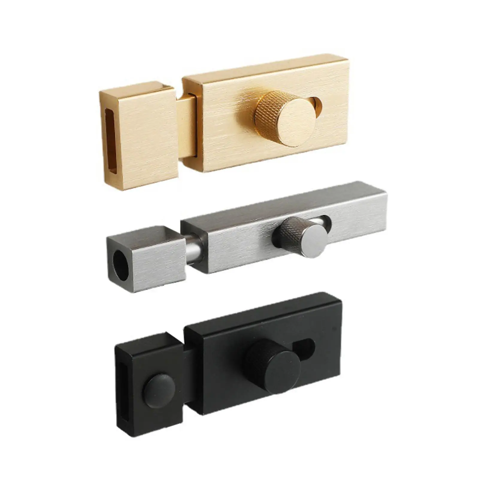 Barrel Bolt Door Latch Thickened Aluminum Alloy Slide Lock for Automatic Sliding Door System Entry Indoor Outdoor