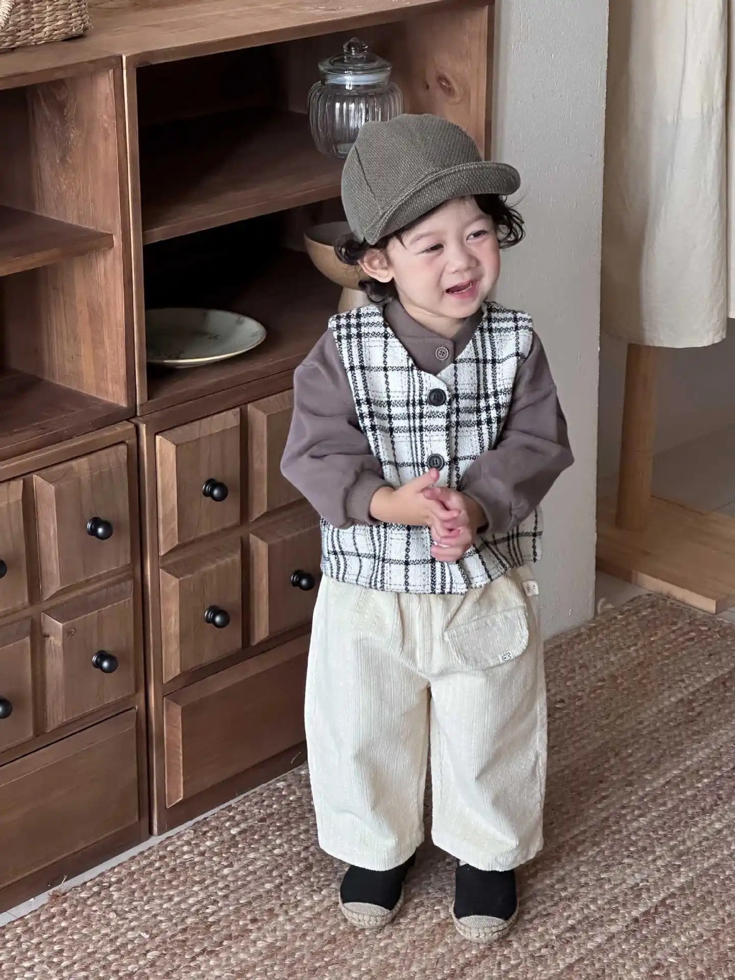 2025 outono novo bebê manga longa moletom sólido infantil solto algodão pulôver meninos meninas moletom casual roupas da criança