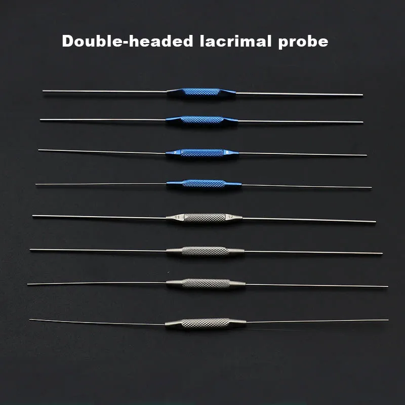 

Double-head lacrimal probe microscopy instrument probe needle ophthalmology microscopic instrument flushing lacrimal probe 5th-1