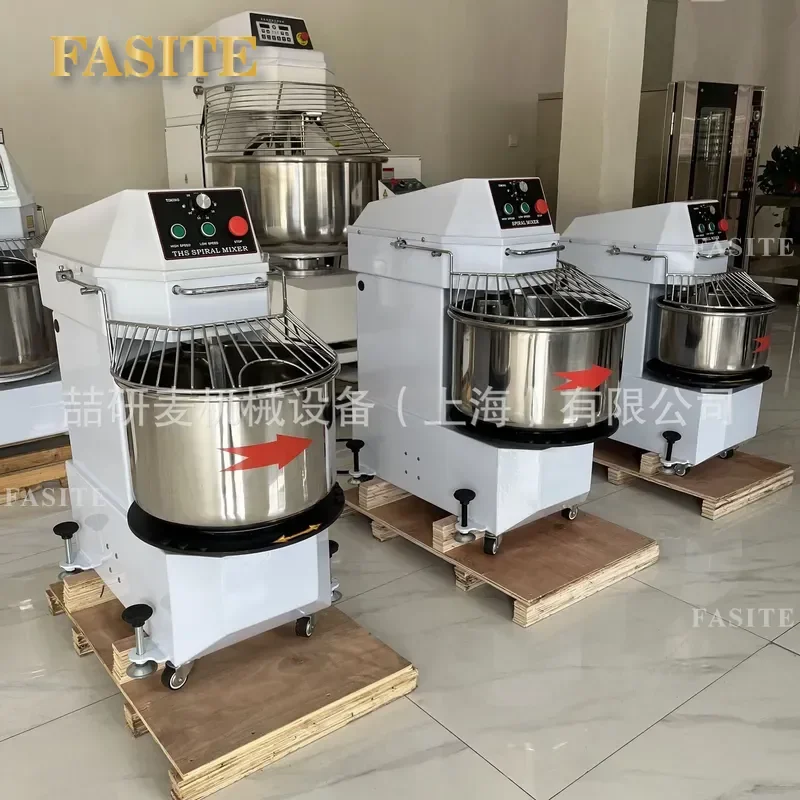 For Commercial Vertical Dough Mixer 20L 30L 40L Bread Kneader Machine Stainless Steel Baking Equipment Customizable Head Up