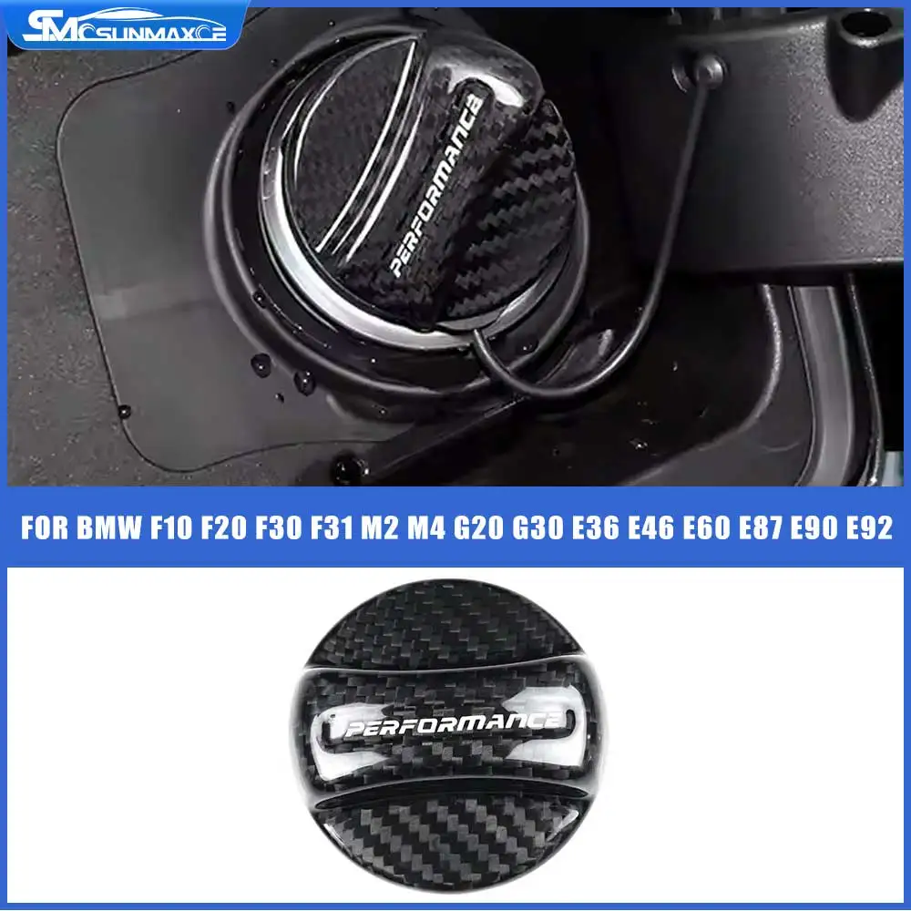 Real Carbon Fiber Tank Cover Fuel Tank Air Cap Trim Accessories for BMW G42 G14 G15 F82 F20 F21 F83 M2 M3 M4 M5 M8 F95 F96 E90