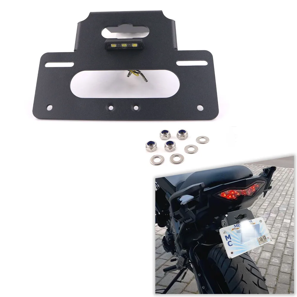 For Kawasaki Versys 650 Versys 1000 Ninja 1000SX 1100SX Motorcycle License Plate Holder Frame Rear Tail Tidy Fender Eliminator