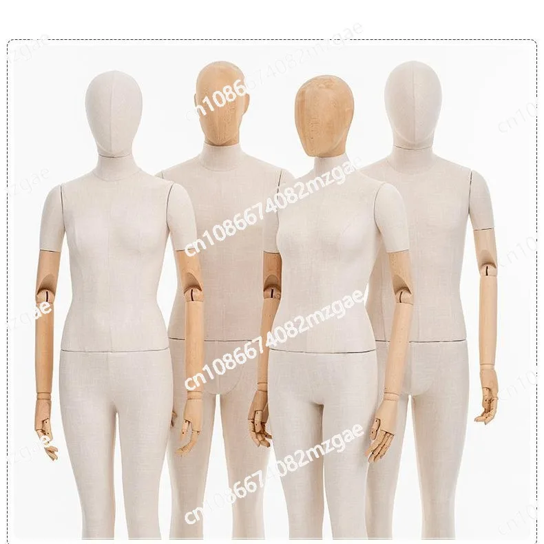 High-End Solid Wood Clothing Mannequin Model, Design Platform Prop for Display and Modeling New System