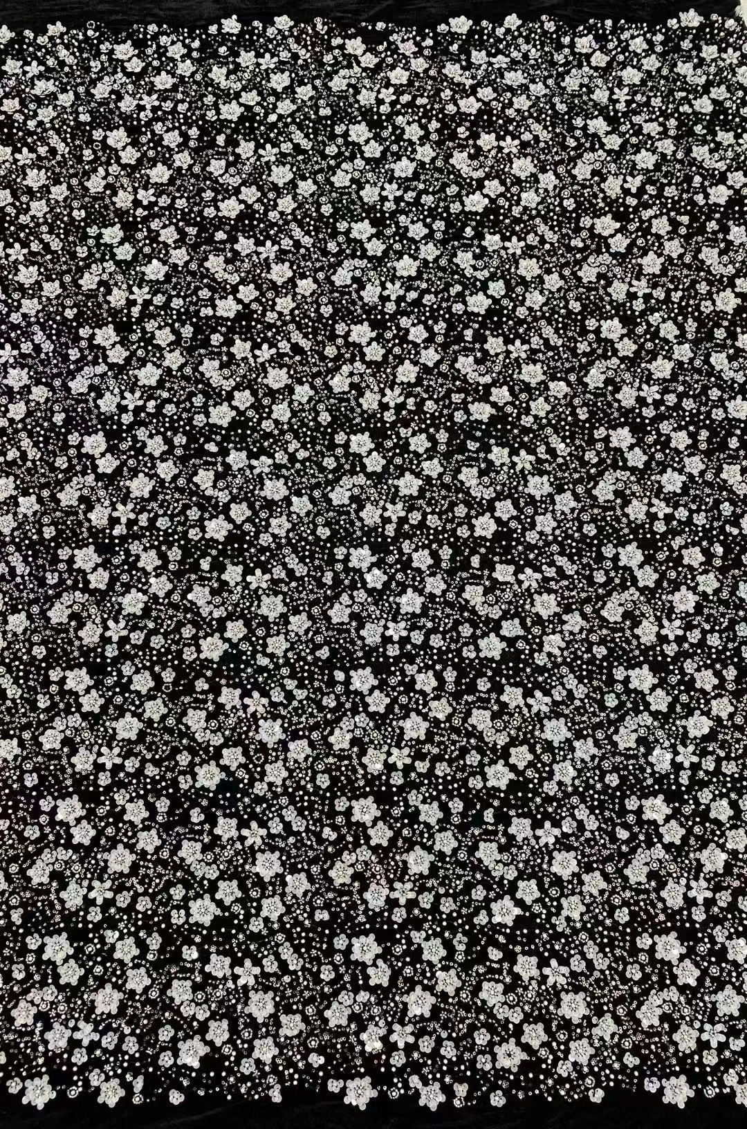 New lace embroidery beads sequins bead tube embroidery fabric, high-end luxury cheongsam evening dress fabrics