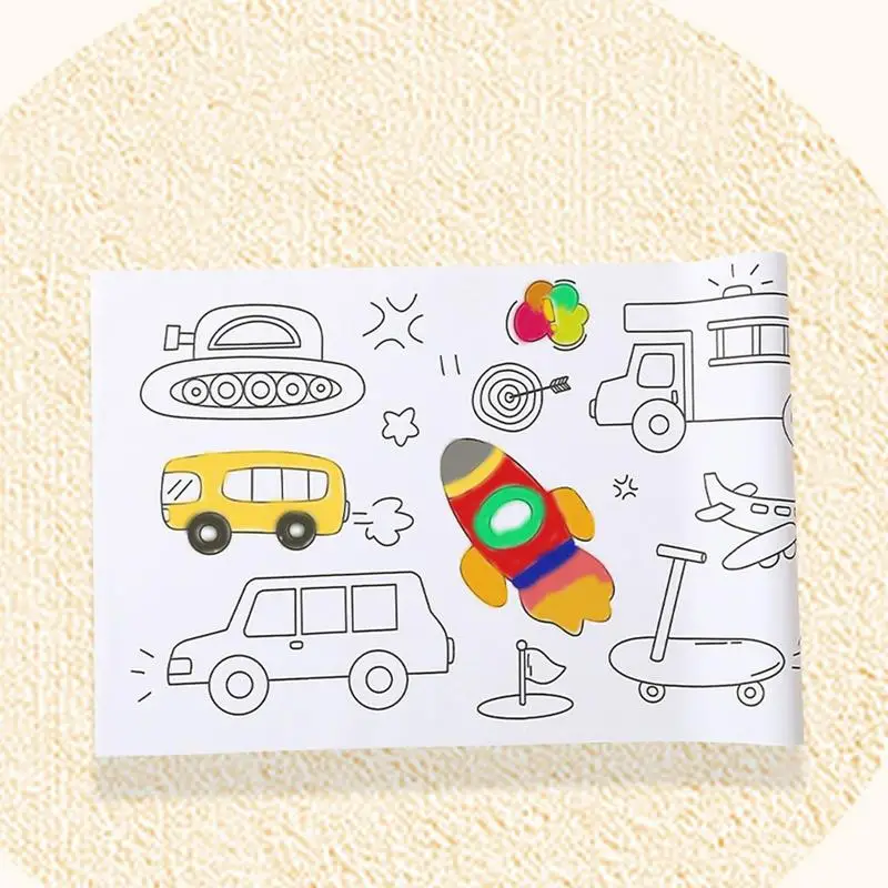 Rollo de papel para colorear para niños, rollo de dibujo de Graffiti, papel de relleno de Color adhesivo DIY, juguetes educativos tempranos, Set de Navidad