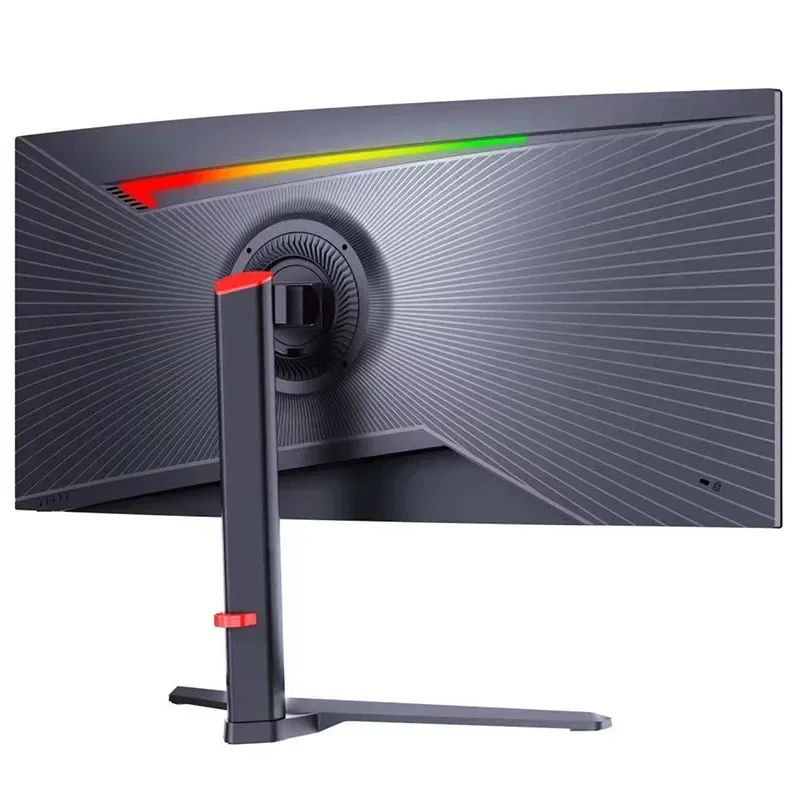34 inch curved 4K hairtail screen monitor 180HZ computer display high definition ultra-thin liftable base RGB