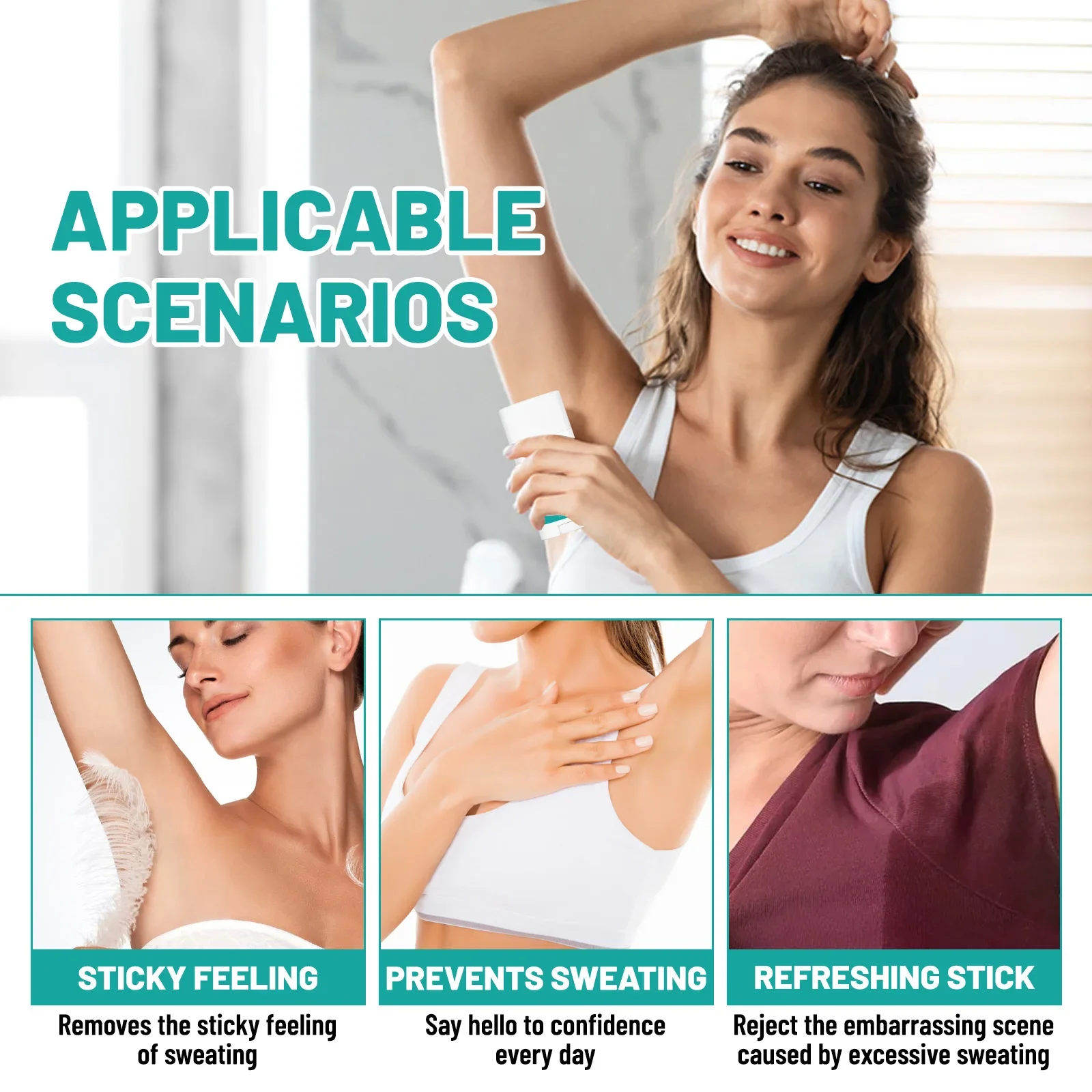 Desodorante para todo el cuerpo, desodorante en barra, secado rápido, mantiene el aroma, refrescante, olor al muñeca, cremas antisudor, refrescante para las axilas