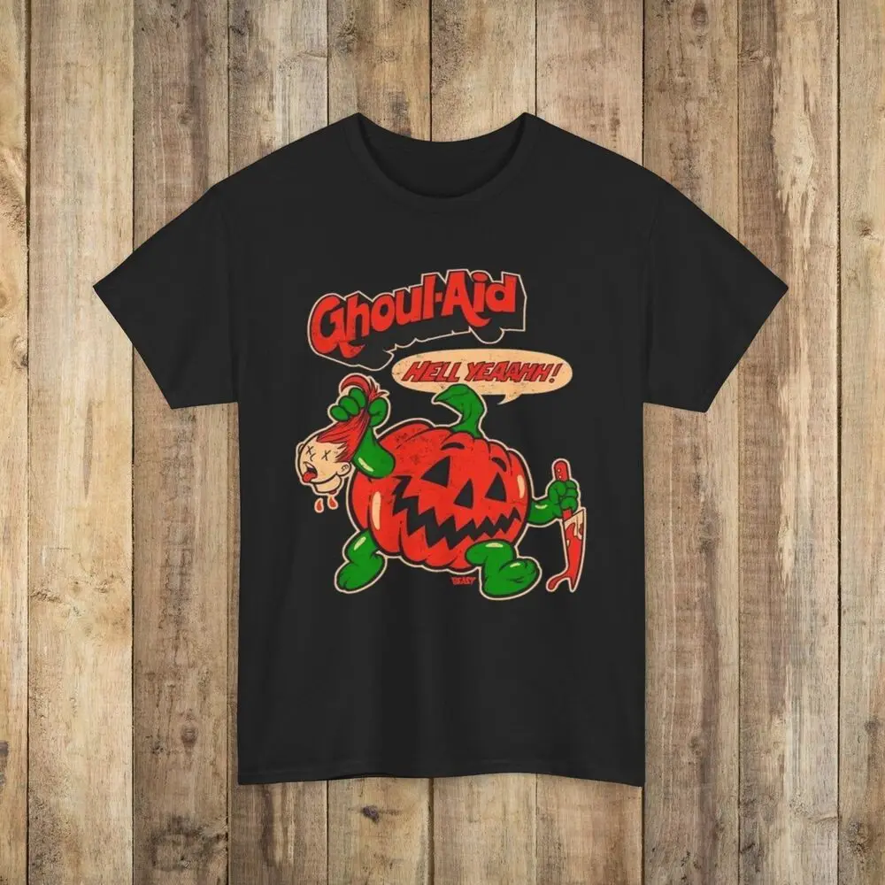 Ghoul-Aid Kool-aid  Halloween Cotton Tee Shirt T-shirt  Tees High Quality 100%Cotton Short Sleeve