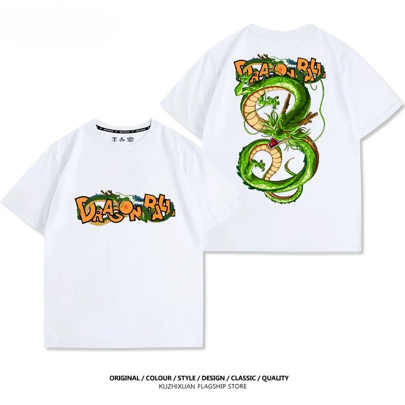 Dragon Ball Anime Goku Shenlong Bedrucktes T-Shirt Herren- und Damen-T-Shirt Herren-Top Sport-T-Shirt 2026 Sommer Neues T-Shirt