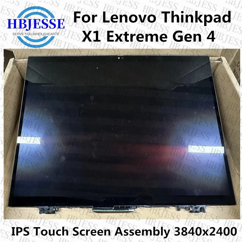 

For lenovo Thinkpad P1 G4 Thinkpad X1 Extreme Gen 4 20Y5 20Y6 16.0 inch IPS Laptop LCD Touch Screen Assembly Frame 5M11D12289