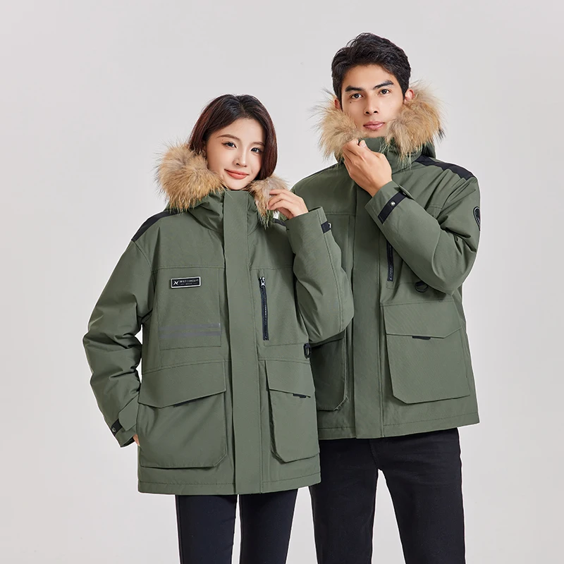 

Мужская простая, удобная, универсальная куртка-пуховик с капюшоном, осенне-зимняя коллекция 2025, теплая, стандартного кроя, из полиэфирного волокна