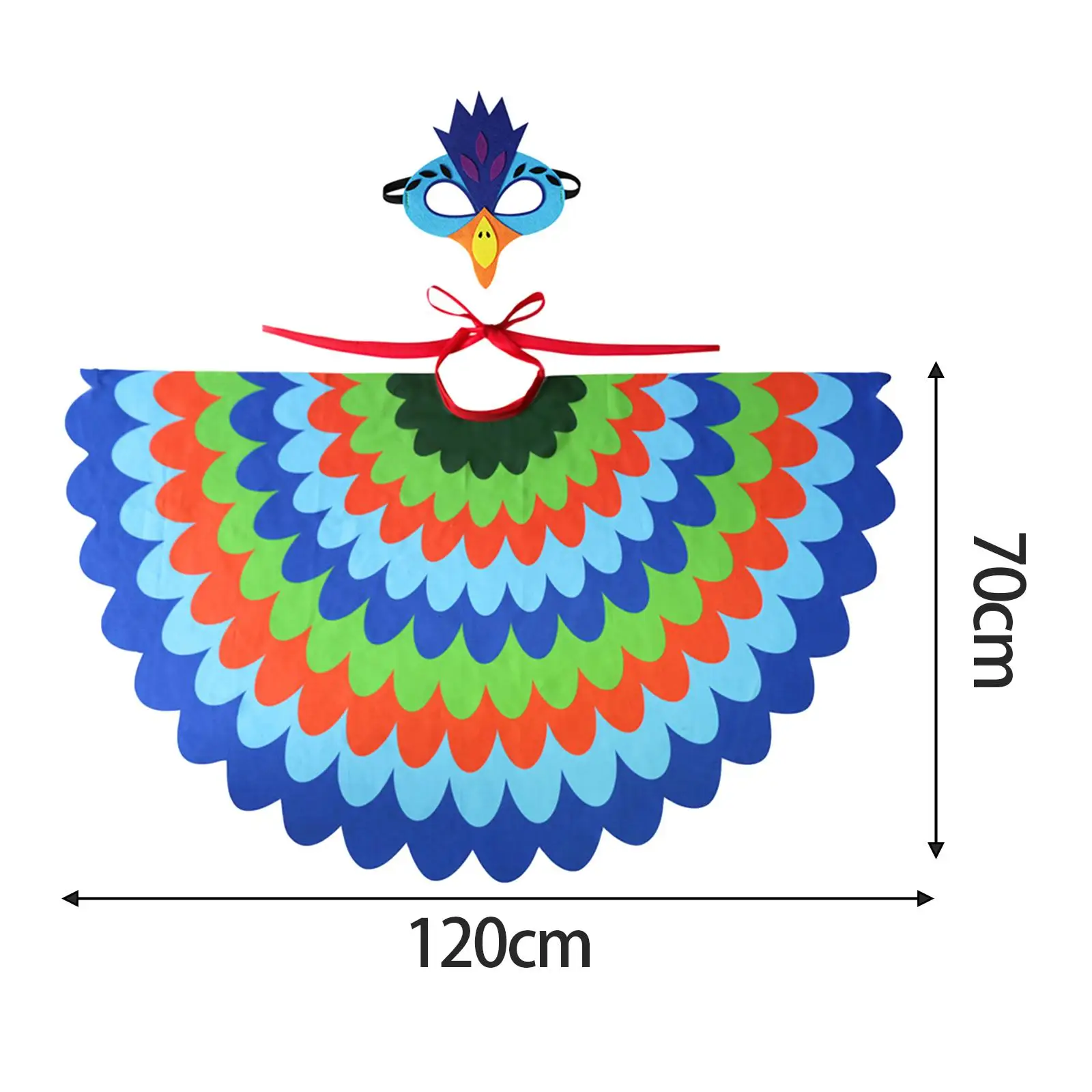Máscara de ala de pavo real, accesorios para fotos, vestido elegante, disfraz de pavo real para niños, mascarada, Carnaval, Festival de cumpleaños, recuerdos de fiesta