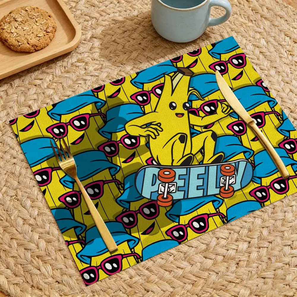 Fashion F-Fortnite Game Placemats For Cafes Casual Restaurants Outdoor Picnics Camping