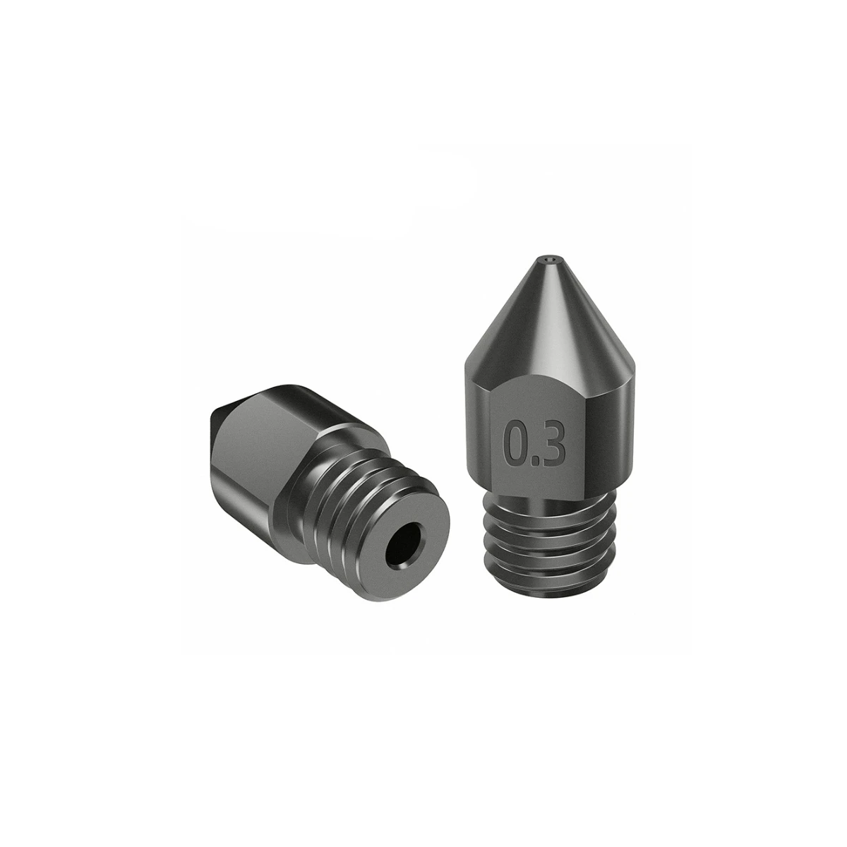 5PCS MK8 Nozzle Hard Steel 0.2,0.4,0.6 mm Nozzles For 1.75mm Filament Ender 3 PRO CR10 Hotend 3D Printer Hardened Steel Nozzles 2