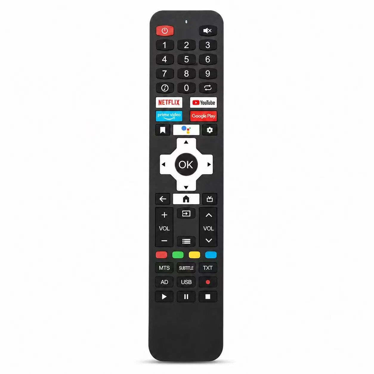 AN4806-C-1 Compatible Android TV Remote For Karbonn Skyworth Sansui VIVAX Ecostar 5OUHD10K 32LE10K 43UHD10K KJK32ASHD Replacemen