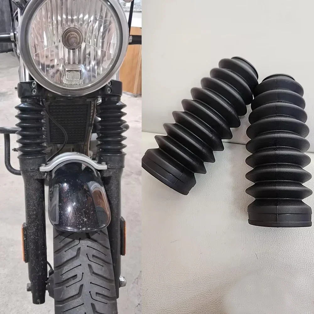 For Royal Enfield Interceptor 650 Front Fork Tube Boot Gaiters Dust Cover Guard Rubber Shock Protector Motorcycle Accessories GT