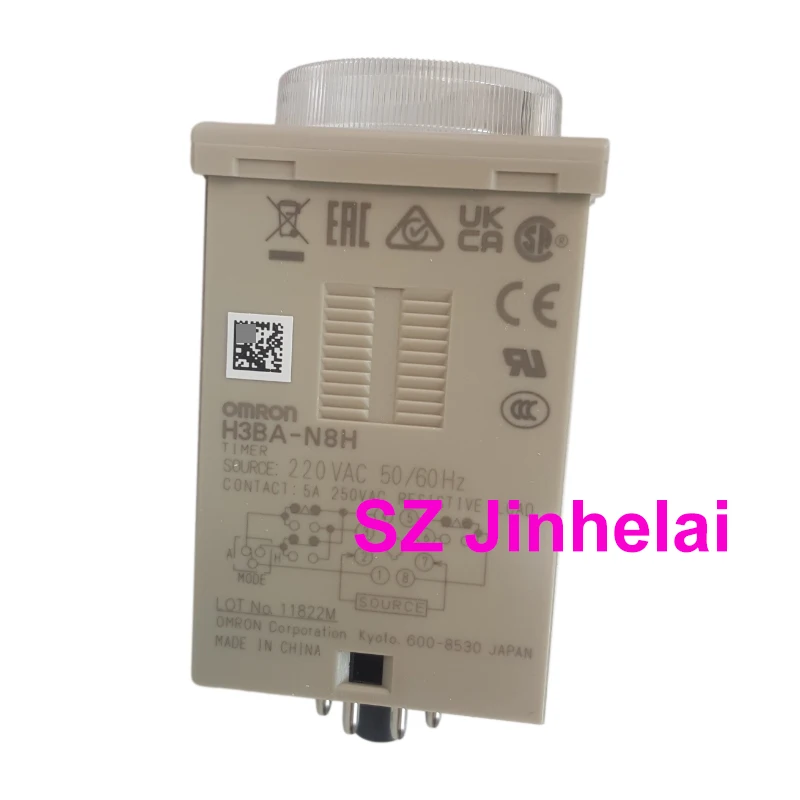 Authentic Original Omron TIME RELAY H3BA-N H3BA-N8H X8HA X8HB 220VAC 24VDC Time Relay Electronic Digital Timer Relay Control