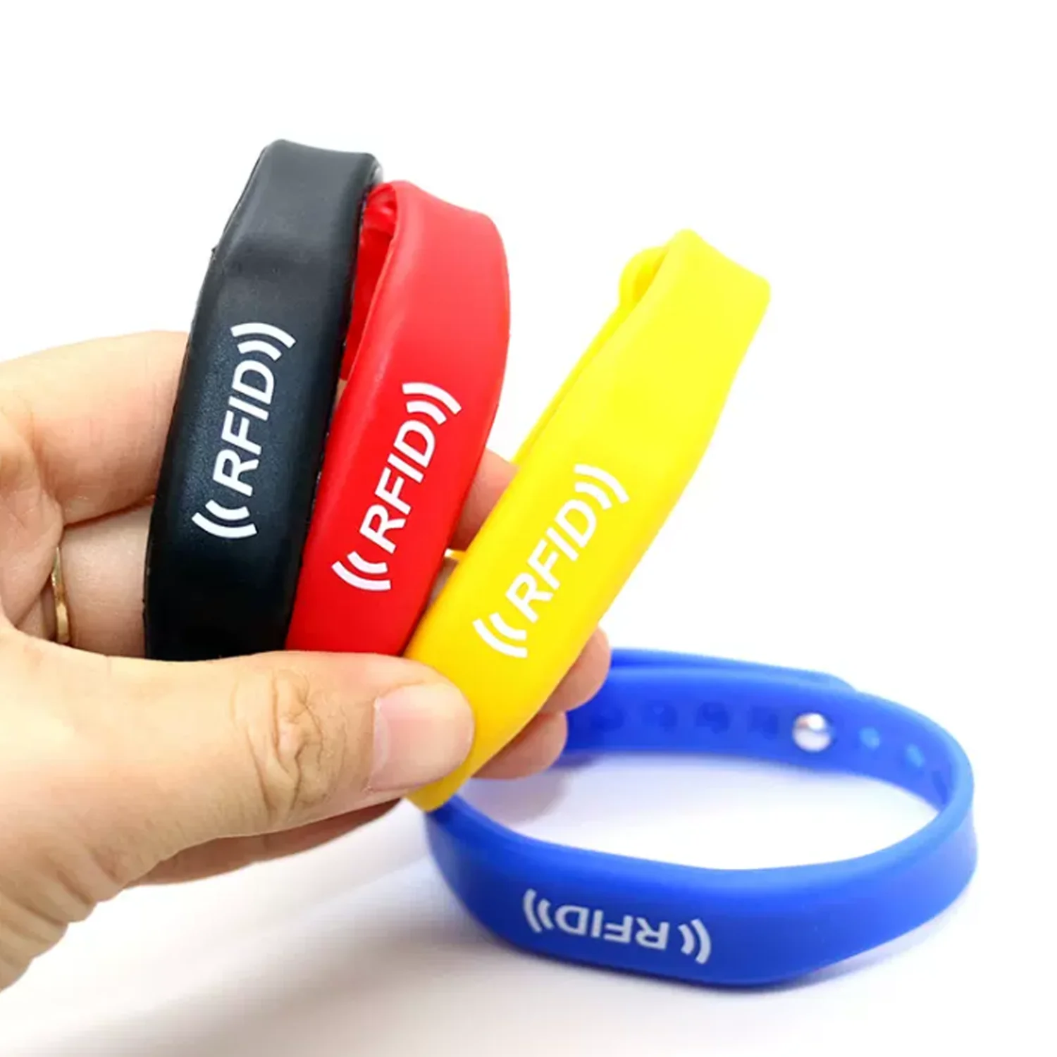 3pcs RFID Smart NFC Chip CUID Waterproof Wristband Bracelet 13.56MHZ Rewritable Label IC Badge Copy Sector Can Change The Badge