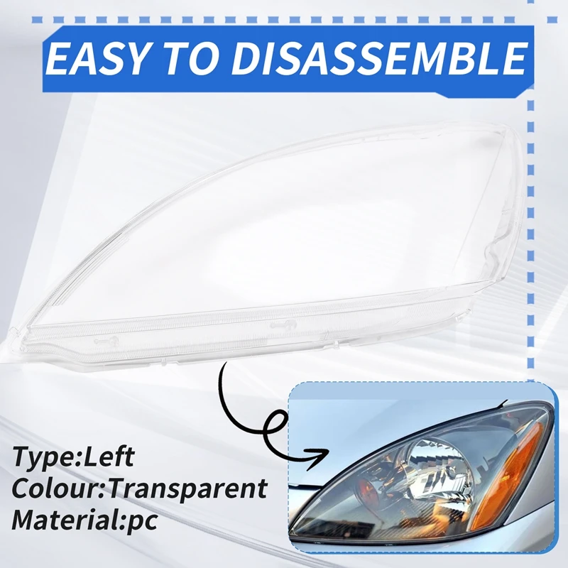 

Car Headlight Shell Headlight Cover Headlamp Lens Headlight Mask For Mitsubishi Lancer (Overseas Version) 2003-2005