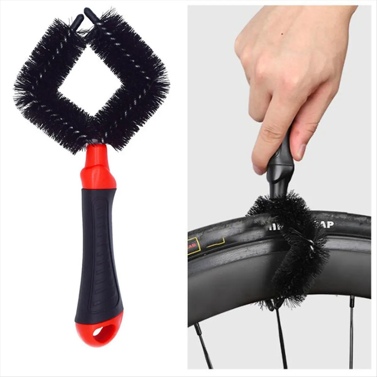 

Набор инструментов для чистки велосипедных шестерен и колес, красный