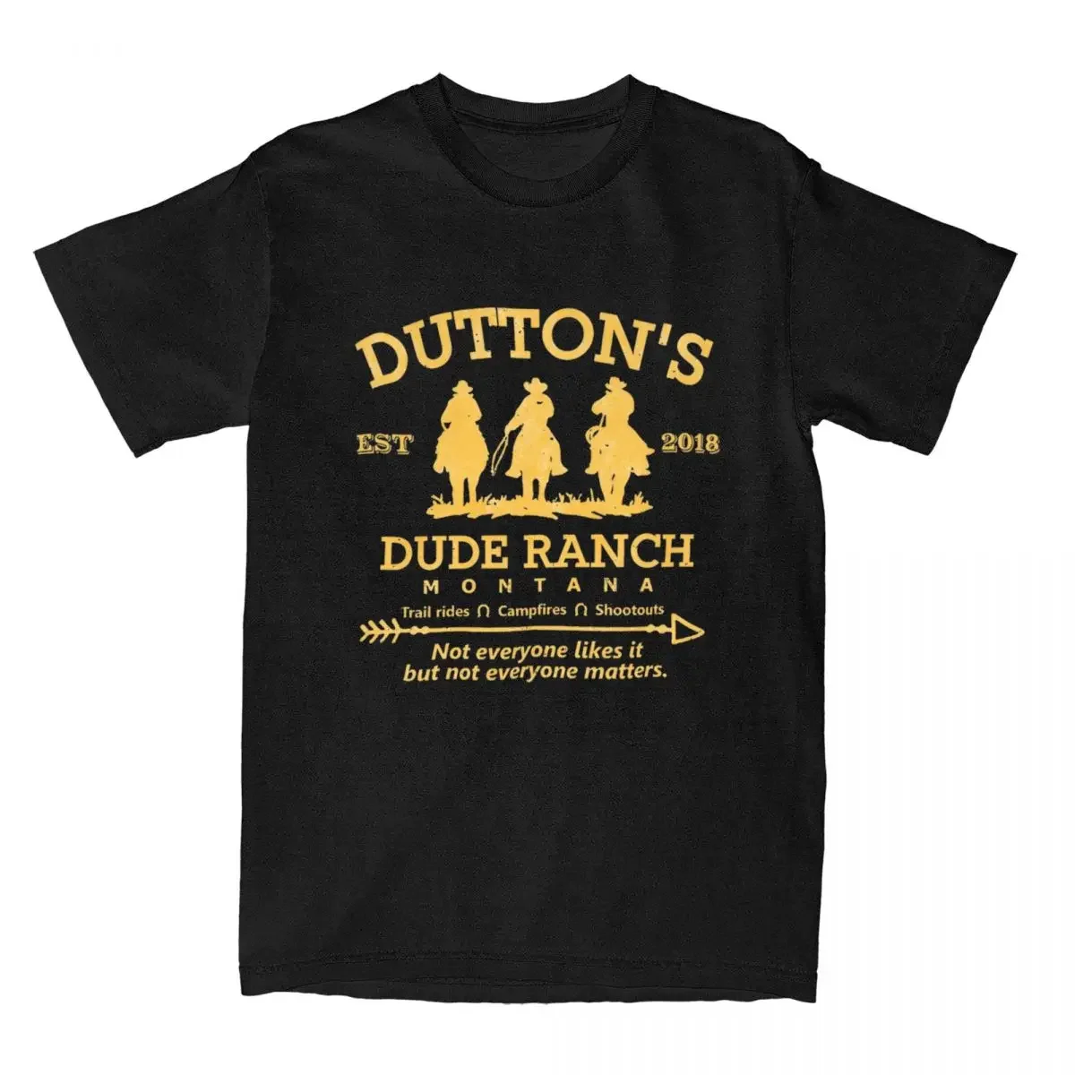 

Funny Yellowstones Dutton Ranch T-Shirts for Men O Neck 100% Cotton T Shirts Short Sleeve Tees 4XL 5XL Clothing