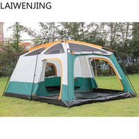 SGF 8-10 people family tent large space two bedrooms one living room outdoor camping tent