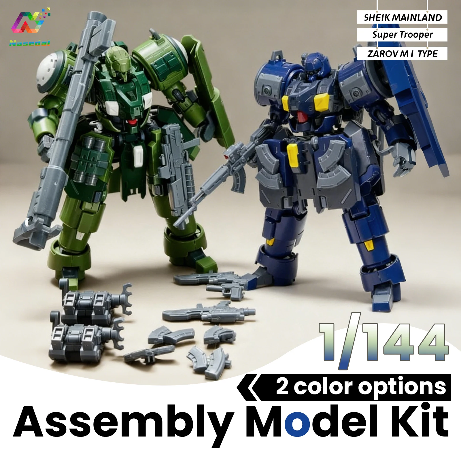 

SHEIK Mainland 1/144 Zarov M1 Marine Type Trooper Ultra Action Series Model Kits Action Figure Model Mecha Toy Boys Hobby Gift