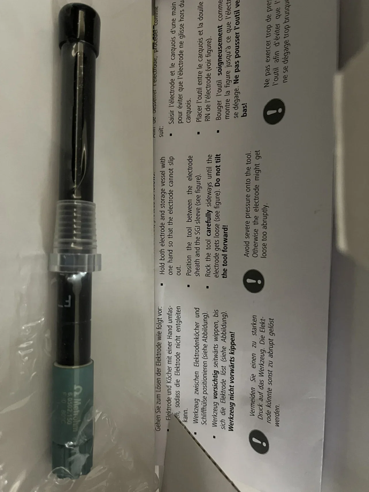 Vantone chloride ion selective electrode 605.0212 billion 6.0502.120 original