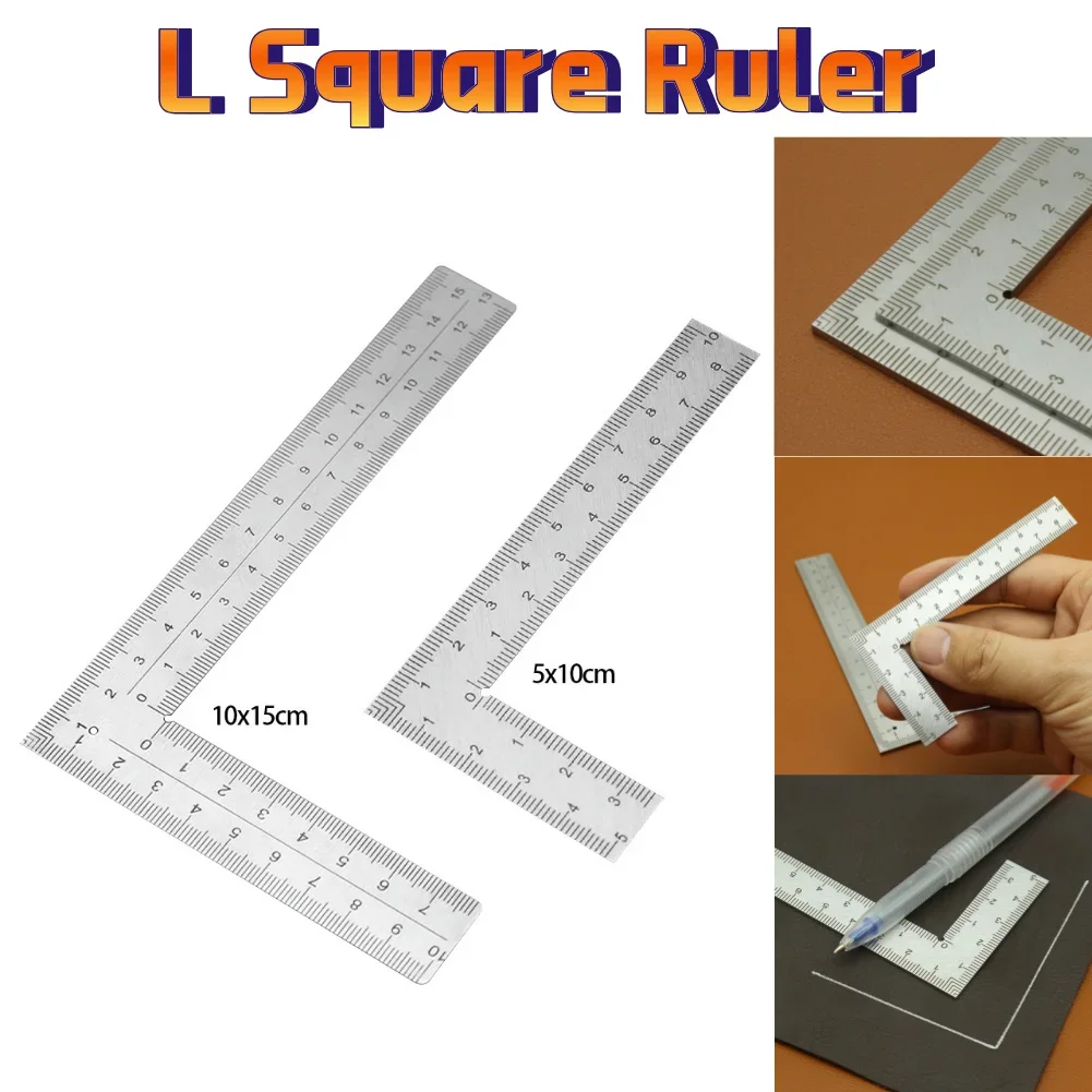 

Mini Right Angle Ruler easuring Layout Tool Stainless Steel L Square Framing Ruler Precision For Building Framing Gauges