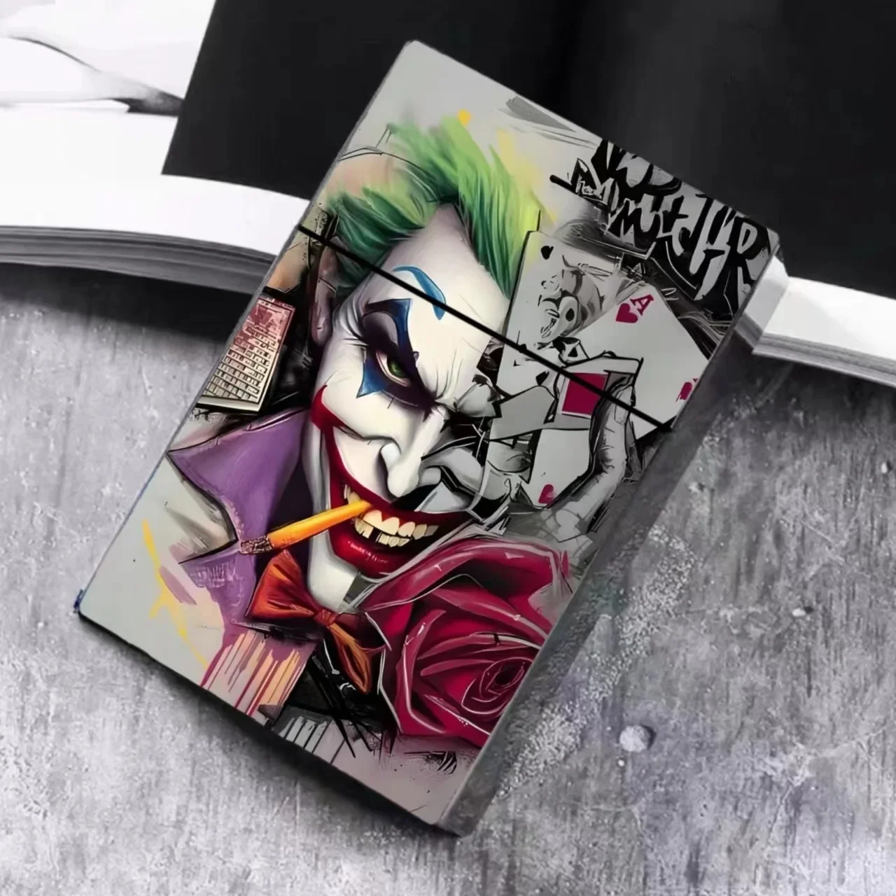 Cross-border Trade Clown Cigarette Box Automatic Press Open 20 Packages Thick Cigarette Box Creative Card Accessories