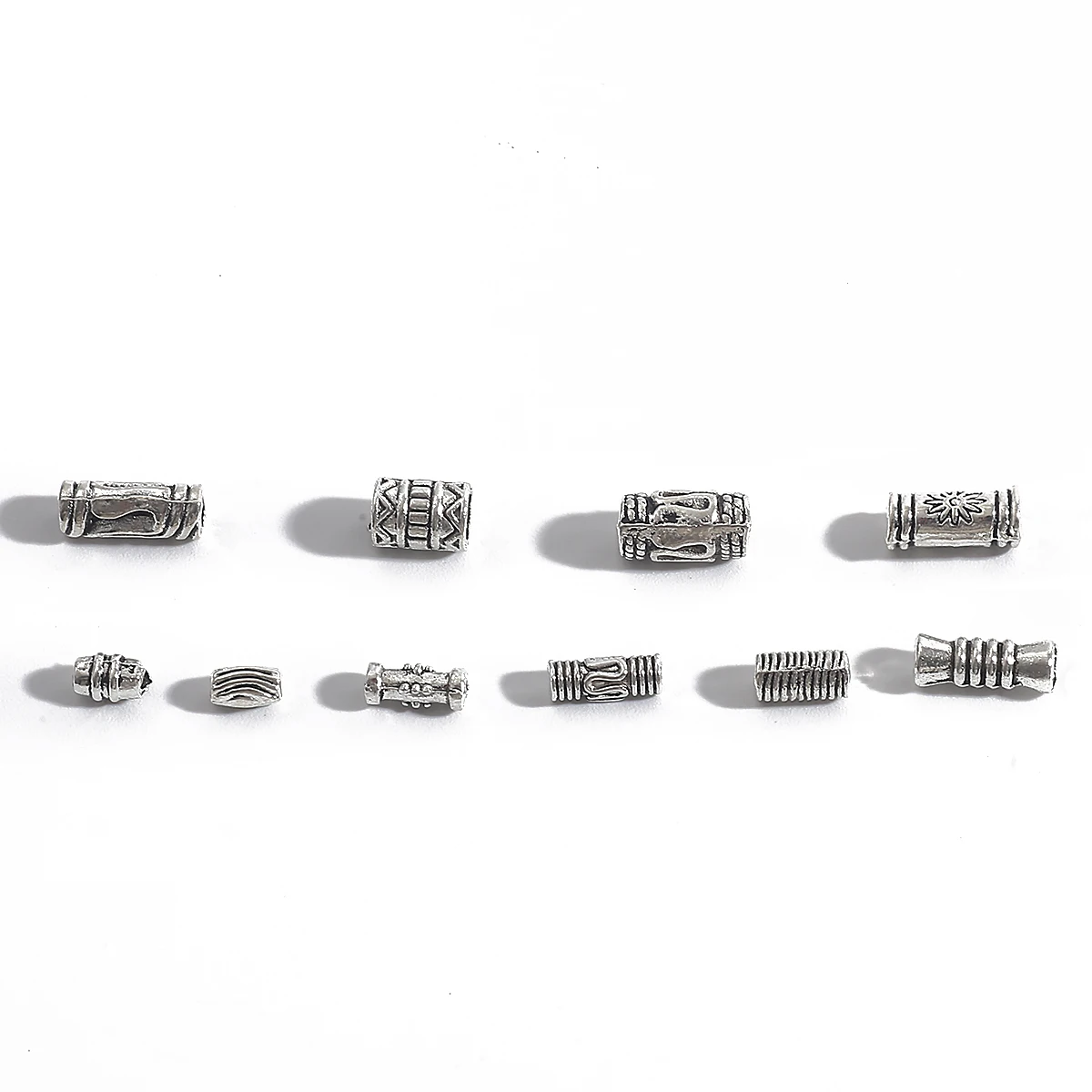 50/100pcs Ancient Beading Silver Color Alloy Mixed Beads Spacer beads Pendants Charms for DIY Jewelry Making Accessories