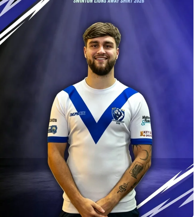 2026 Summer New Men V Swinton Lions Rugby Jersey Y2K Oversized T-shirt Suitable for Daily and Training Wear Quick Drying