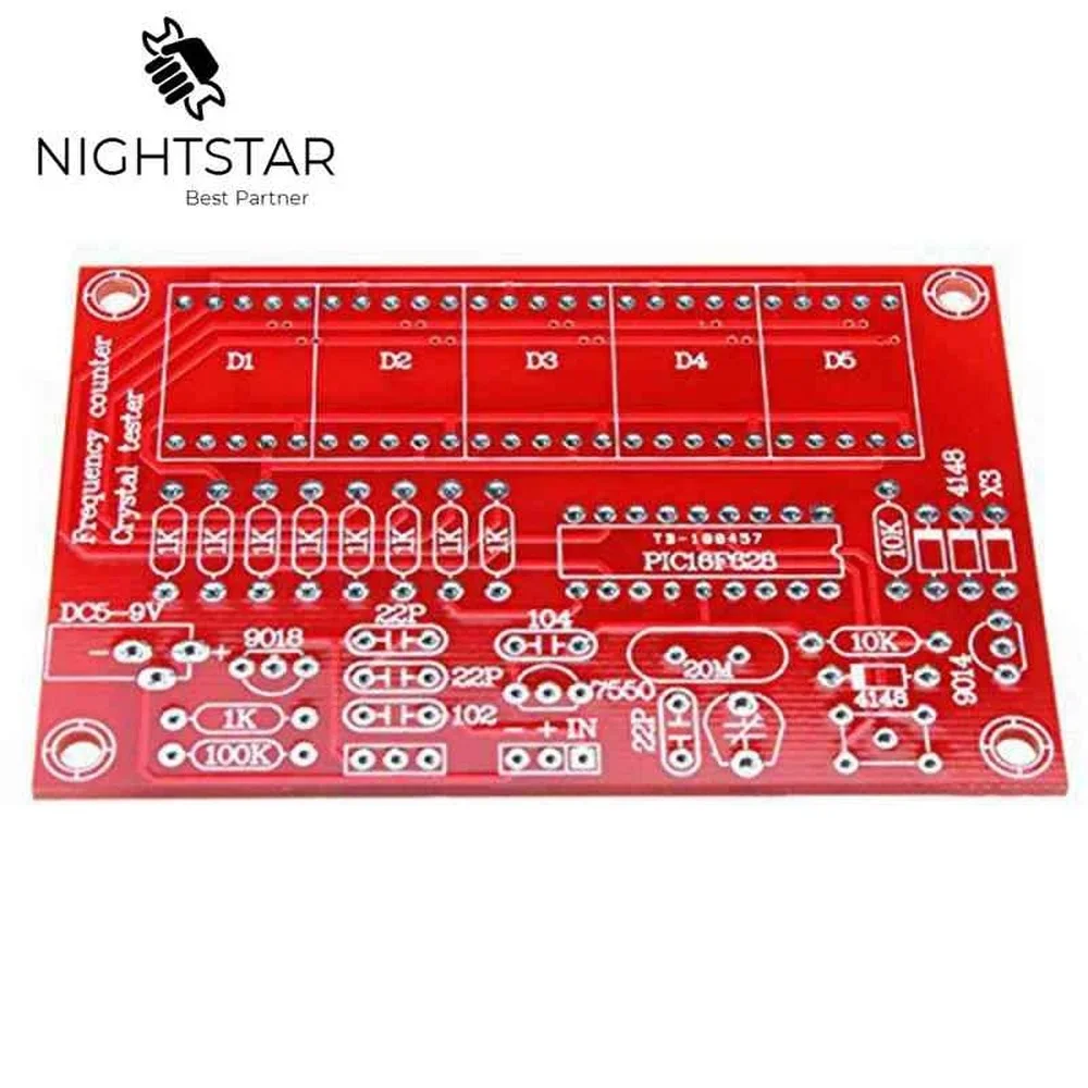 Crystal Oscillator Frequency Counter Tester DIY Kit 5 Digits Resolution Frequency Meters Frecuencimetro 1Hz-50MHz