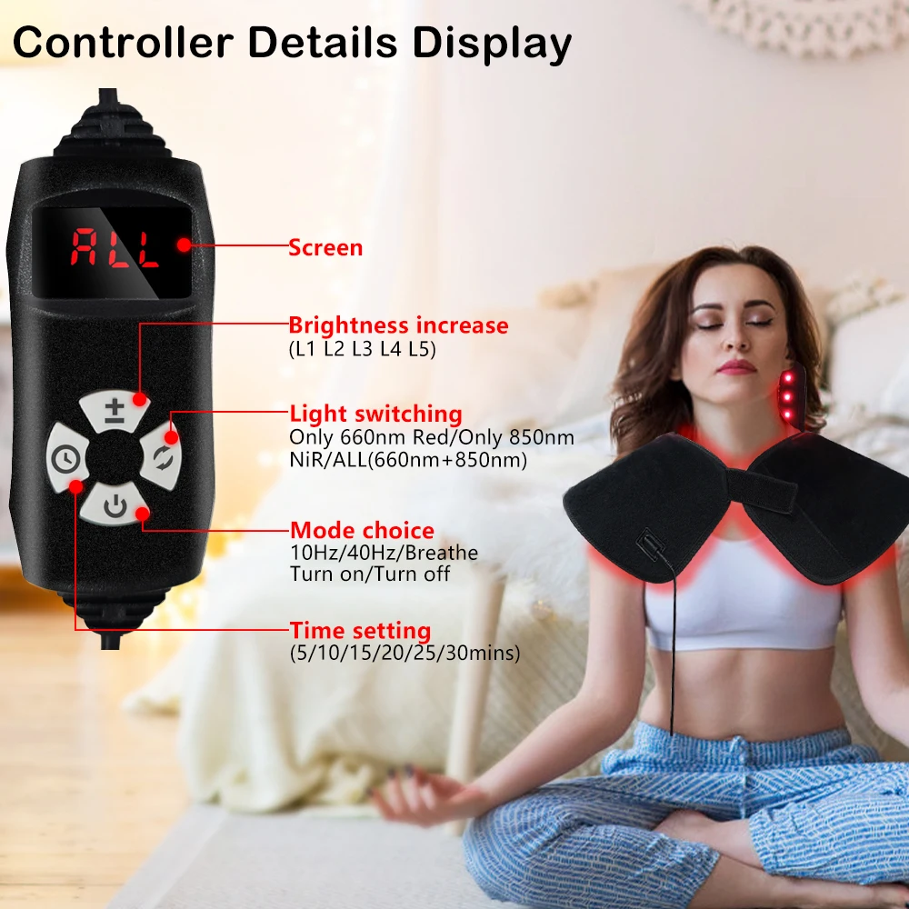 2026 Convenient 58x44cm Red Light Therapy Cape for Athletes - Improves Performance and Speeds Recovery