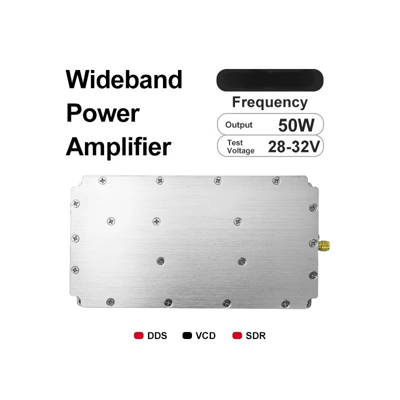 

700-2700MHz 300W 53dB Gain RF Signal Transmission Module Customizable Specs Drone FPV Protection 28-32V Aluminum