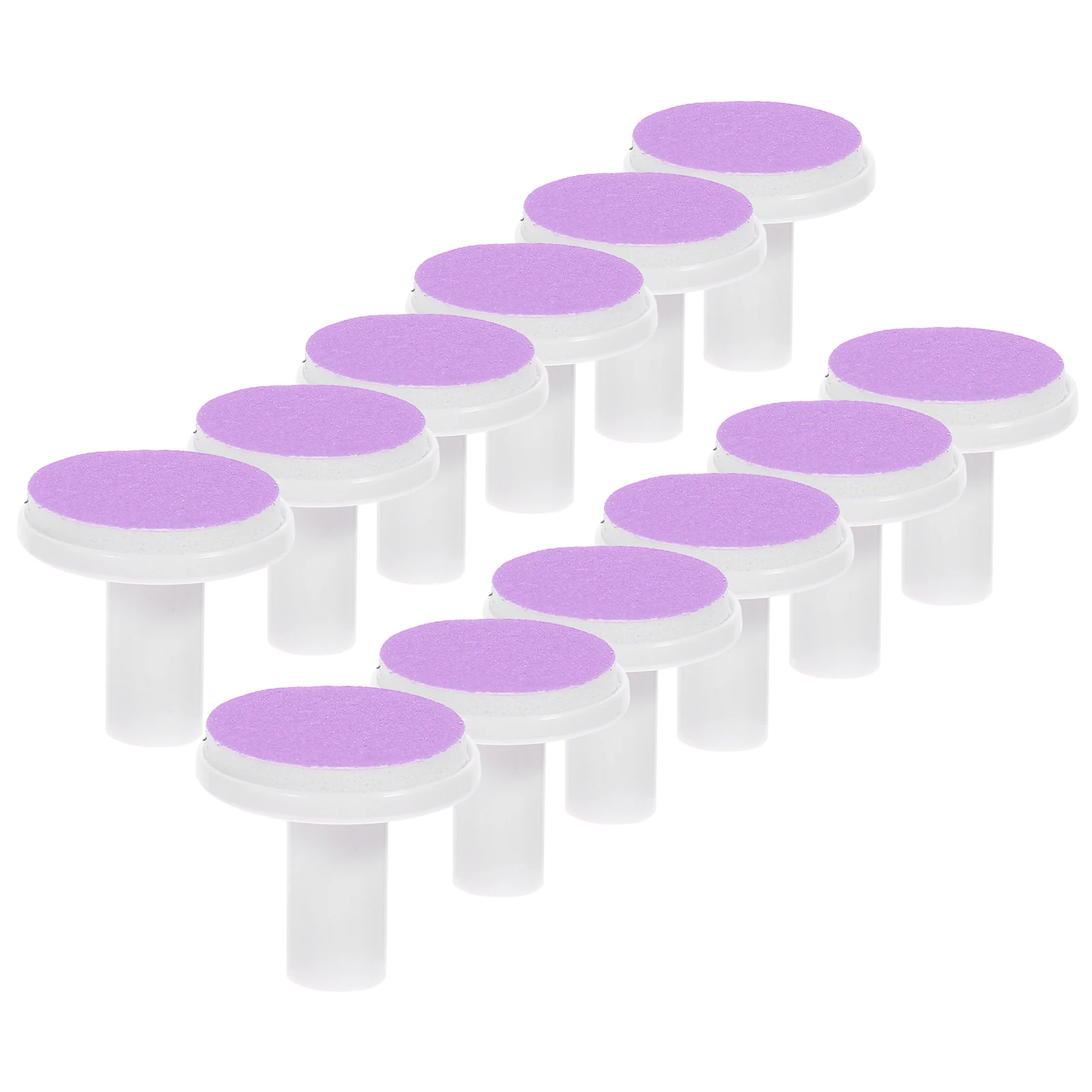 

12pcs Baby Grinder Accessories Red Replacement Heads 0-6 Months Electric Nail File Pads Trimmer Tools Grinding Supplies Nail