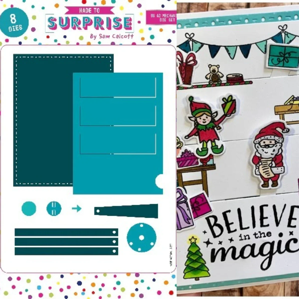 2026 July New Made To Surprise Die Metal Cut Dies and Clear Stamps Scrapbooking to Make Paper Engraving Frames Card Craft Set image 3