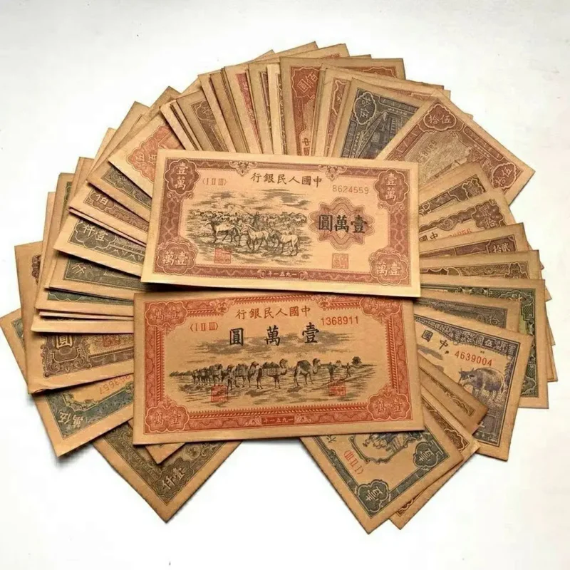 

CULTUER ART Collection Republic of China Ancient Dynasty 10 styles 50 Antique Banknotes Wonderful Gift