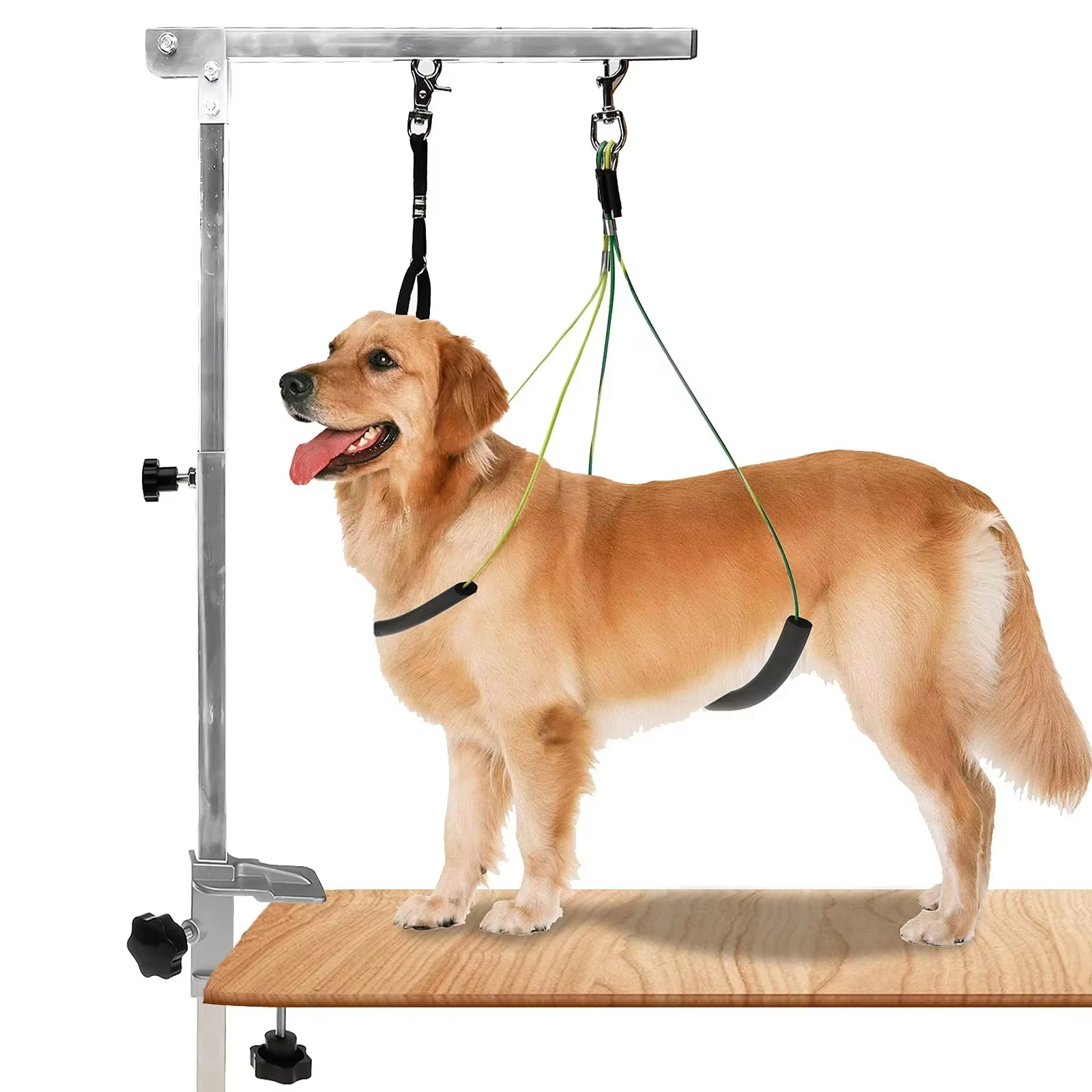 dog-grooming-table-arm-bracket-clamp-height-adjustable-pet-fixed-grooming-stand-stainless-steel-pet-nail-clipping-haircut
