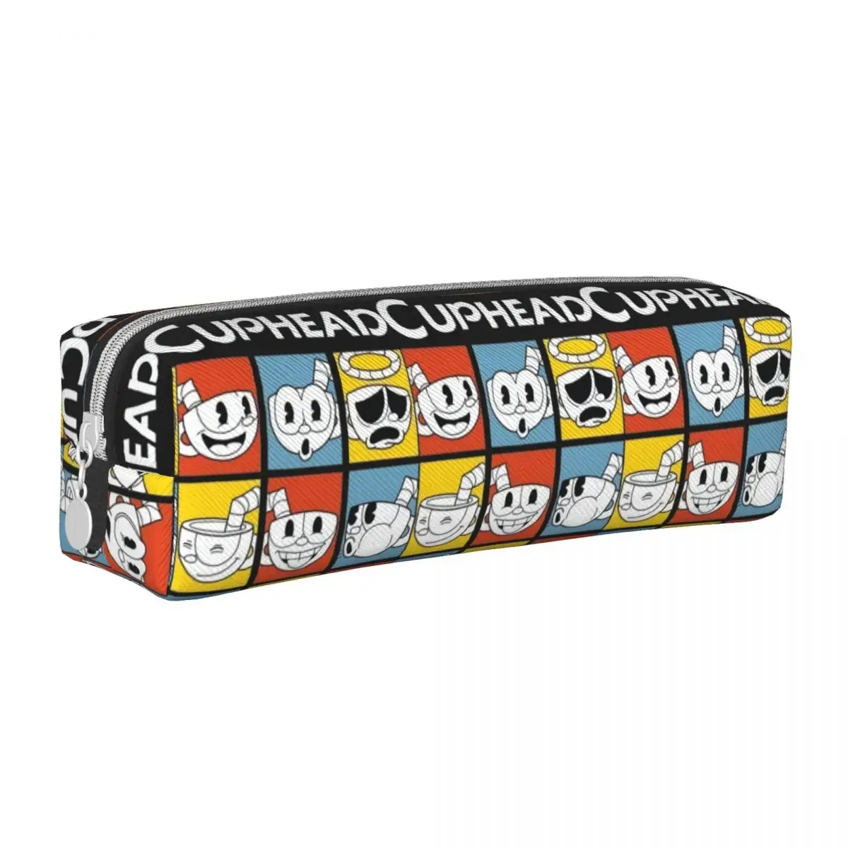 

The Cuphead Pencil Case Game Back To School Cases PU Leather Boy Girl Cute Large Bag Stationery Organizer