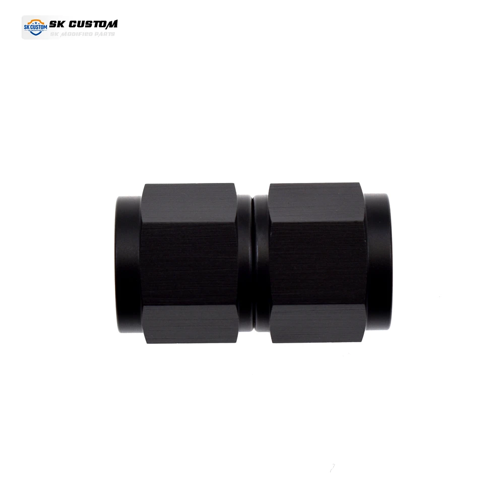 SK CUSTOM Universal Oil Pipe Interface Fuel Adapter Female Flare Swivel Straight AN3 AN4 AN6 AN8 AN10 AN12 AN16 Forged Al Alloy