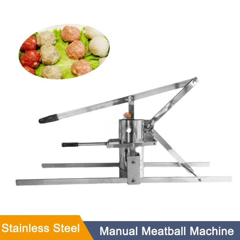 FOR New Type Manual Meatball Machine Stainless Steel Meat Ball MakerShrimp Ball Fish Ball Maker  Meatball Forming Machine