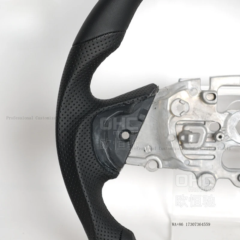 Suitable for 22-24 model American Ford Everest full-leather flat-bottom sports steering wheel