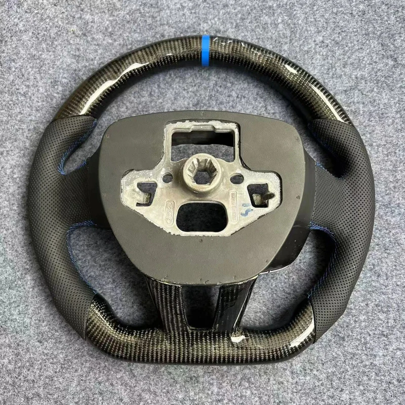 

Hot Sale Glossy Carbon Fiber 3-Spoke Sport Steering Wheel Fit Auto Accessory