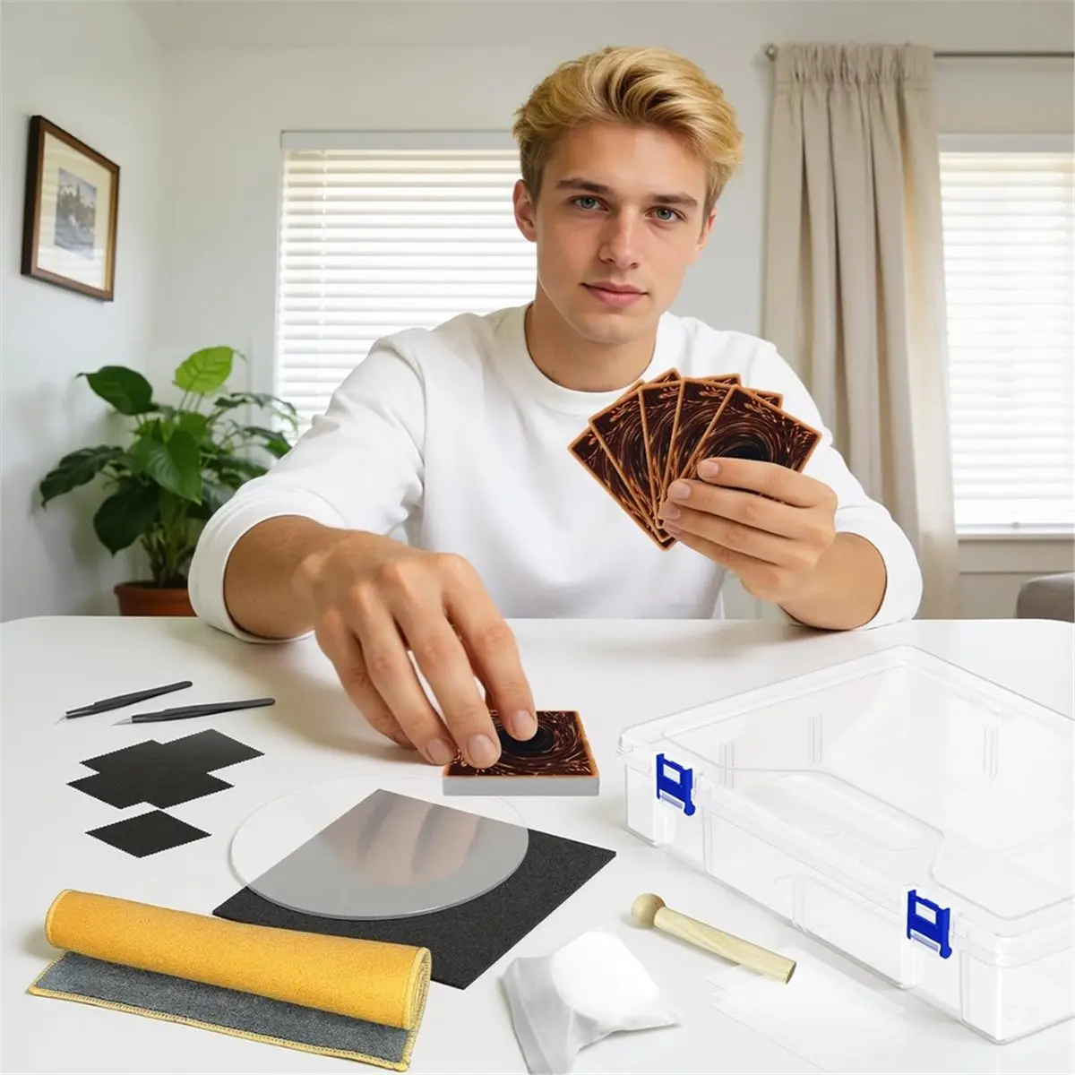 kit-di-pulizia-per-carte-collezionabili-cofa-kit-di-appiattimento-per-classificazione-carte-kit-di-riparazione-e-restauro-per-carte-piegate
