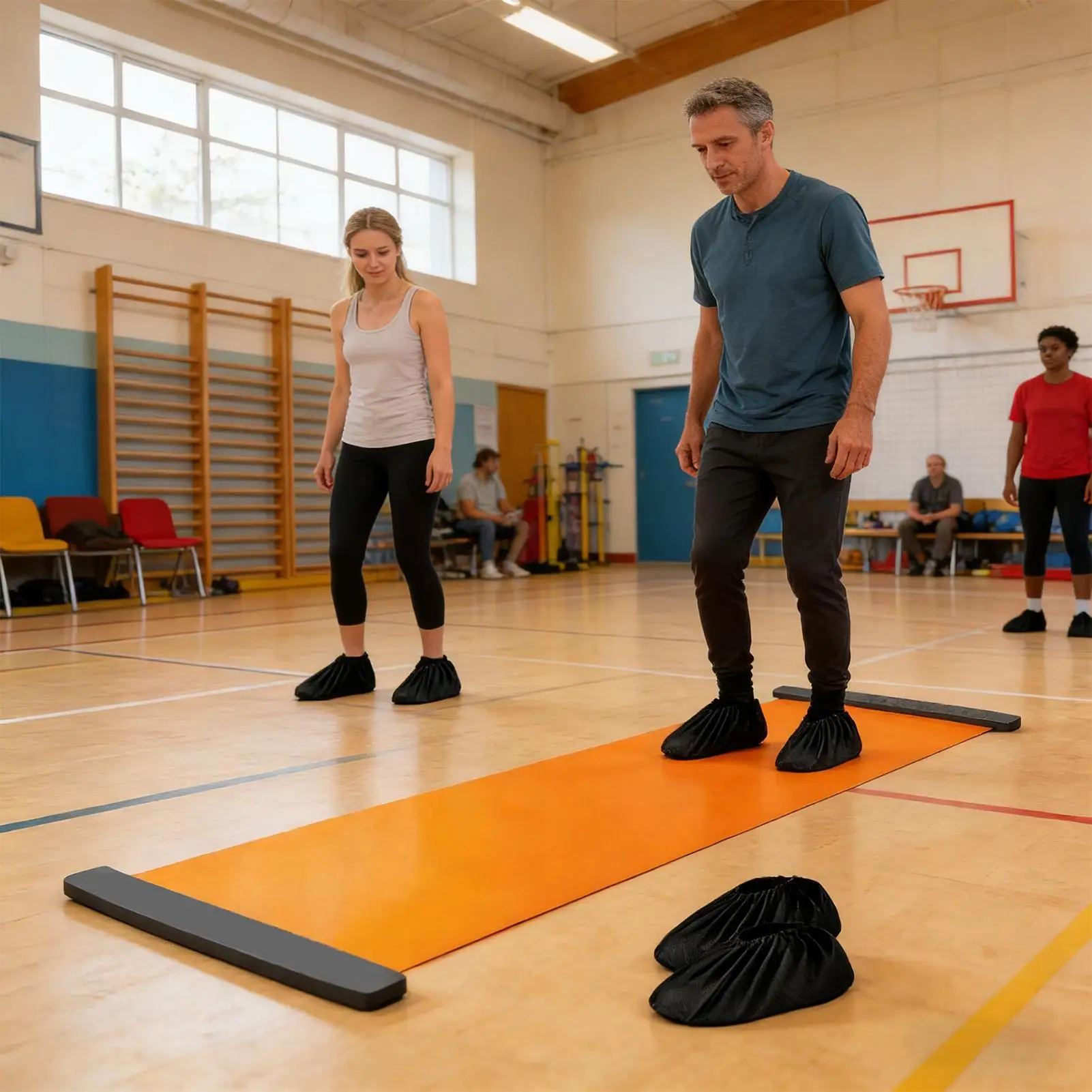 

Легкий тренировочный коврик для сноуборда, водонепроницаемая доска для баланса для детей и подростков, тренажер для отработки навыков катания на лыжах в помещении/на улице