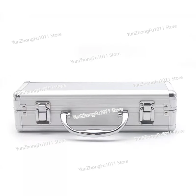 Aluminum Tool Box Portable Instrument Box Storage Case with Sponge Lining Handheld Impact Resistant ToolBox