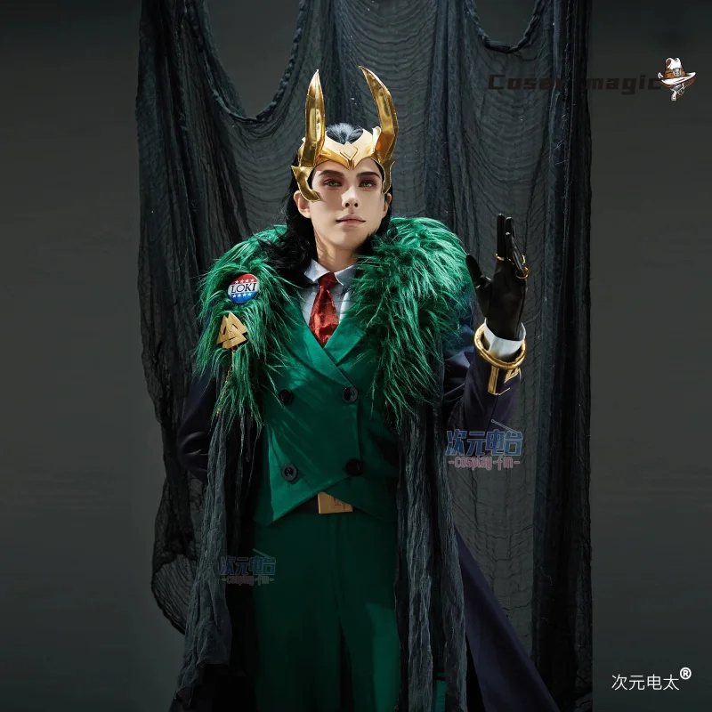 Game Rivals Loki Cosplay Costume Uniform Halloween Carnival Party Christmas Play Role Clothes Clothing
