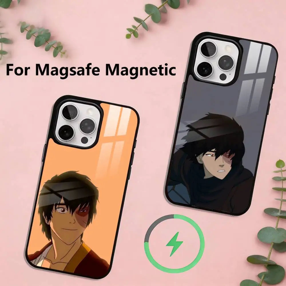 

The Last Airbender Zuko Phone Case For iPhone17,16,15,14,13,12,11 Plus,Pro Magnetic with Magsafe Wireless Charging