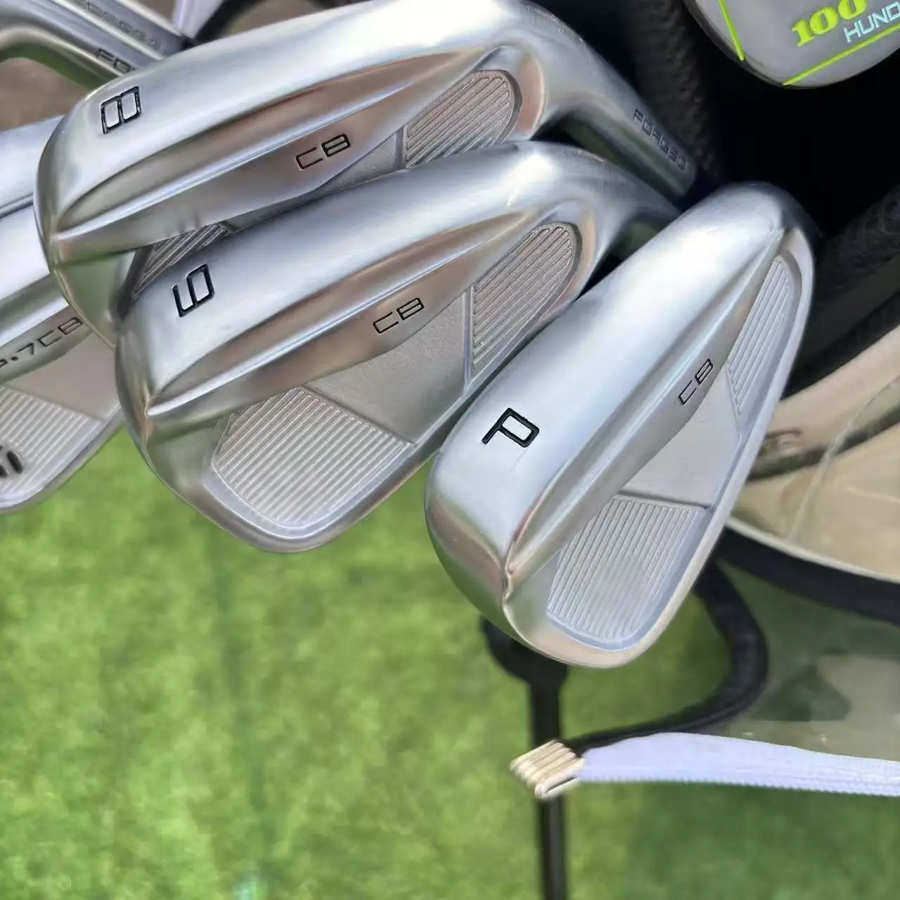 

Men's Golf Clubs silver 7CB Golf Irons 7pcs 4-9P R/S/SR Flex Steel/Graphite Shaft With Head Covers